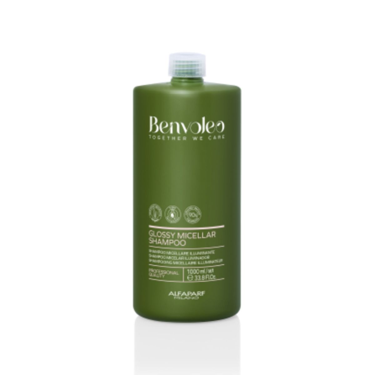 ALFAPARF MILANO - SHAMPOO MICELAR ILUMINADOR BRILLO BENVOLEO VEGANO ALFAPARF 1000 ML.