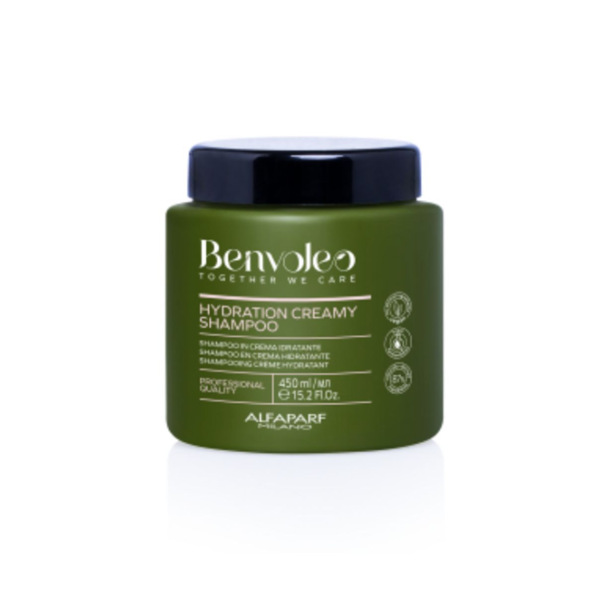 ALFAPARF MILANO - SHAMPOO EN CREMA HIDRATANTE NUTRICIÓN VEGANO BENVOLEO ALFAPARF 450 ML.