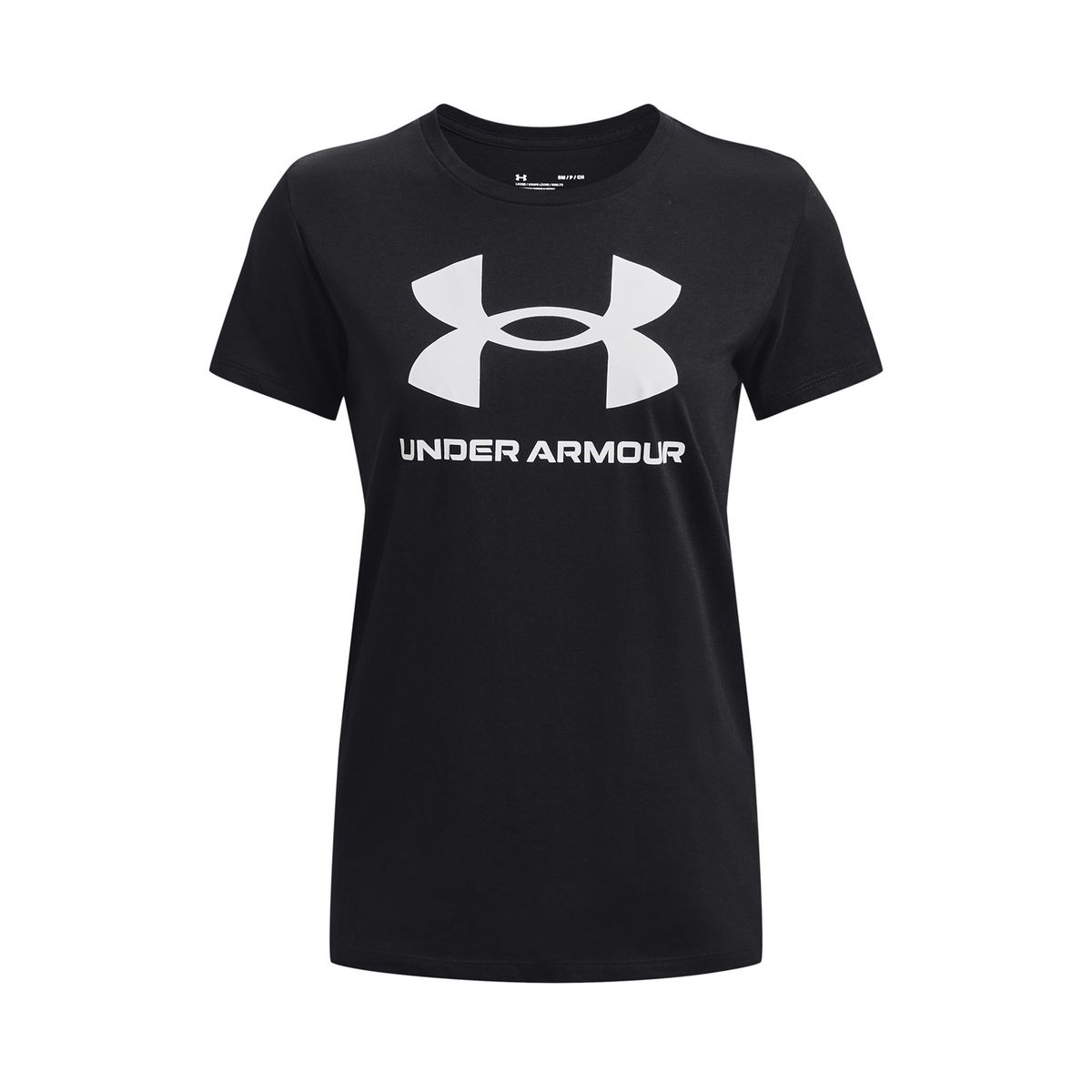 UNDER ARMOUR - Polera manga corta Rival mujer Negro UNDER ARMOUR