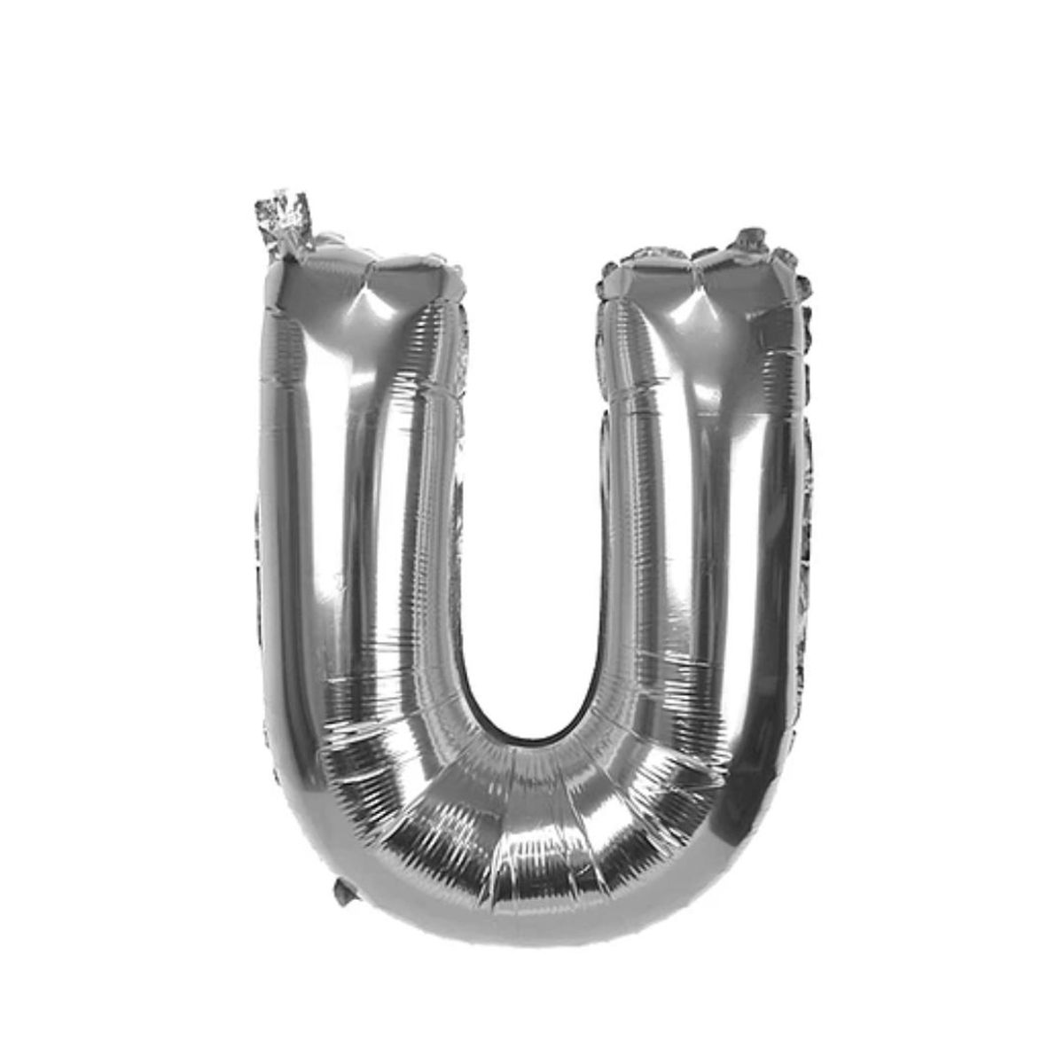 GENERICO - Globo letra U Plateada 16 Pulgadas