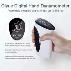 GENERICO - Dinamometro Digital de Mano Medidor de Fuerza de Agarre PRO