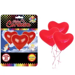 GENERICO - Globo Corazon x 25 Unidades