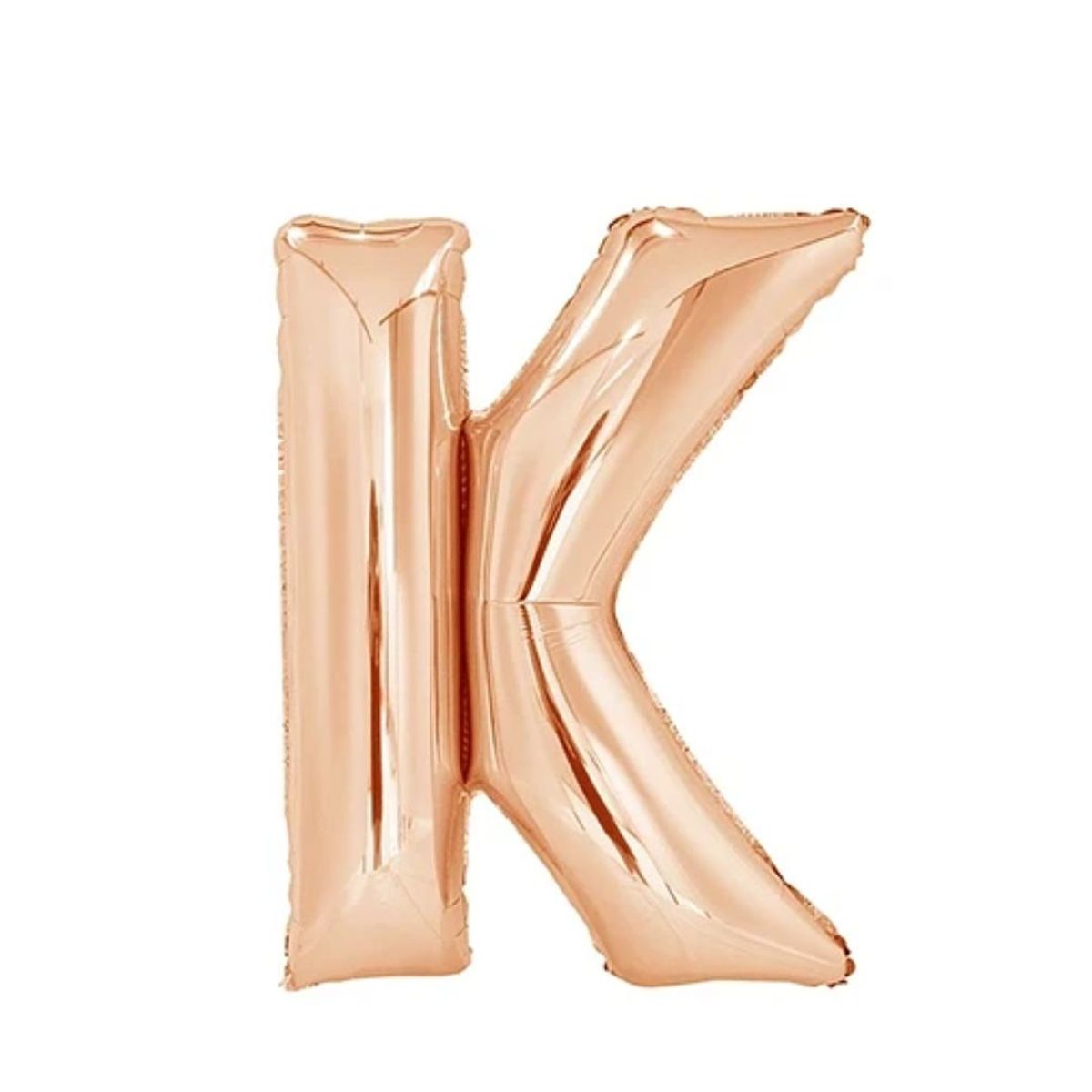 GENERICO - Globo letra K Oro Rosa 16 Pulgadas