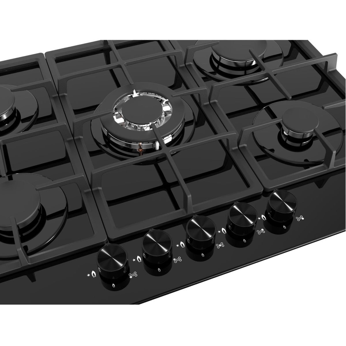 GRONER - Encimera a Gas Gröner Vitro 5QL