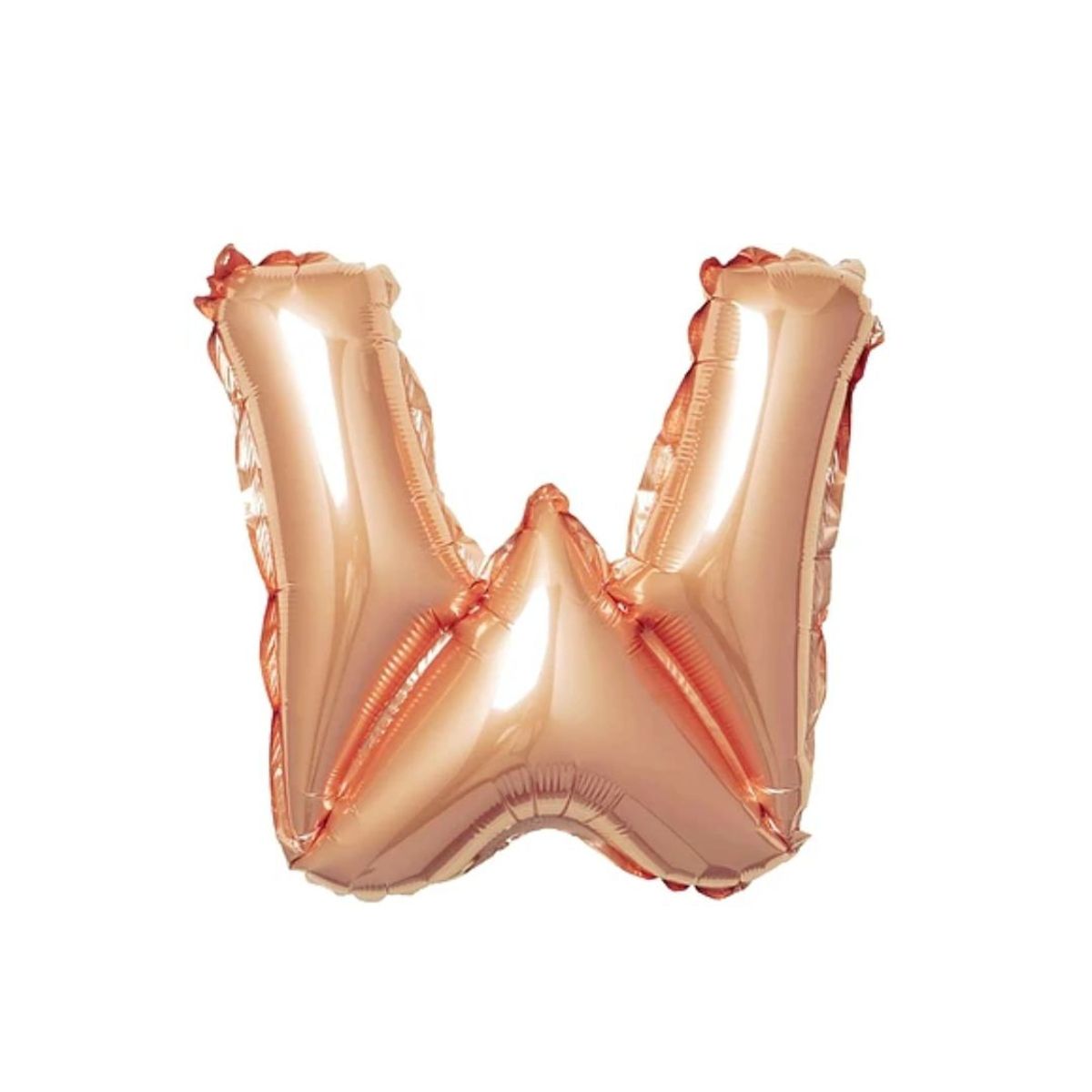 GENERICO - Globo letra W Oro Rosa 16 Pulgadas