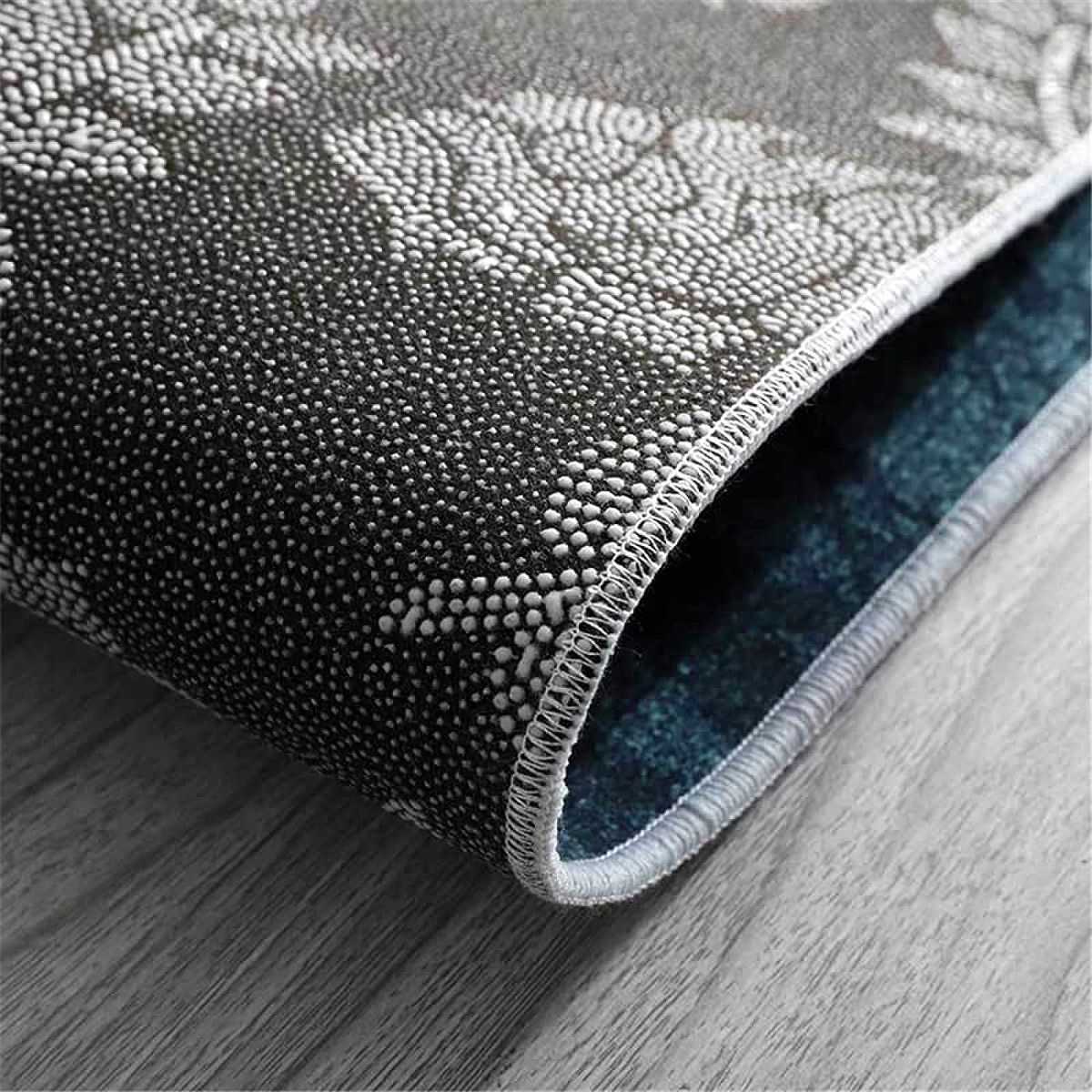 GENERICO - ALFOMBRA PARA LIVING 200X240 DELGADA 3D GRIS PIEDRAS MARIA