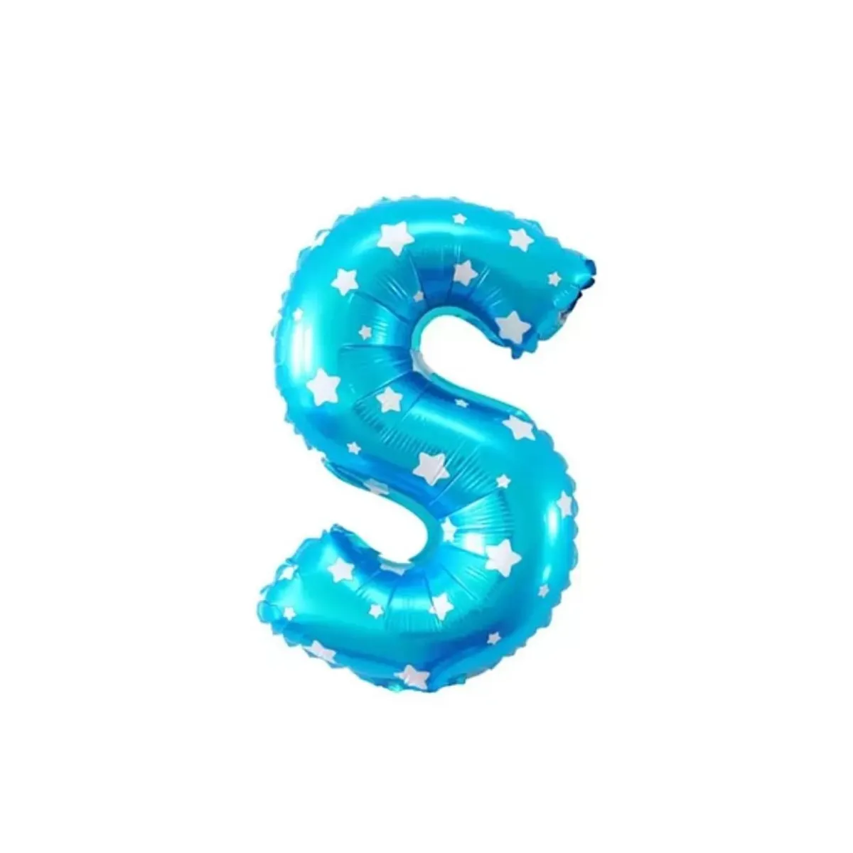 GENERICO - Globo letra "S" Azul 16 Pulgadas