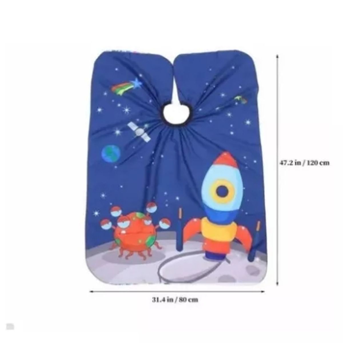 GENERICO - Capa Corte De Barbero Barbería Para Niño Azul Diseño.