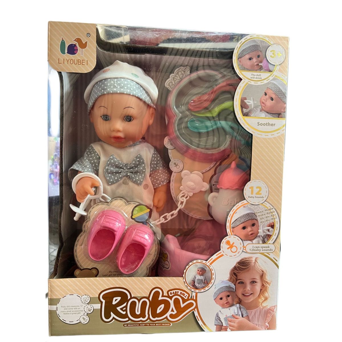 GENERICO - Muñeca Guagua - Bebe Gestitos Faciales