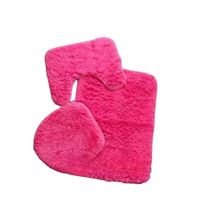 Set De Baño 3 Piezas Alfombras Peludas Antideslizante