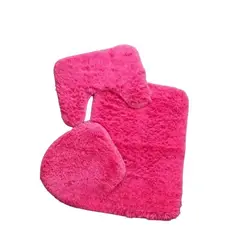 GENERICO - Set De Baño 3 Piezas Alfombras Peludas Antideslizante