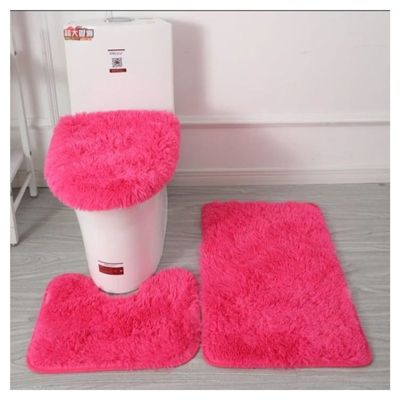Imagen 2 del producto Set De Baño 3 Piezas Alfombras Peludas Antideslizante