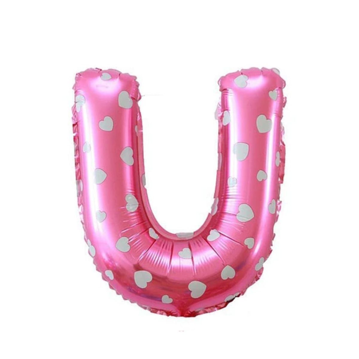 GENERICO - Globo letra "U" Rosa 16 Pulgadas