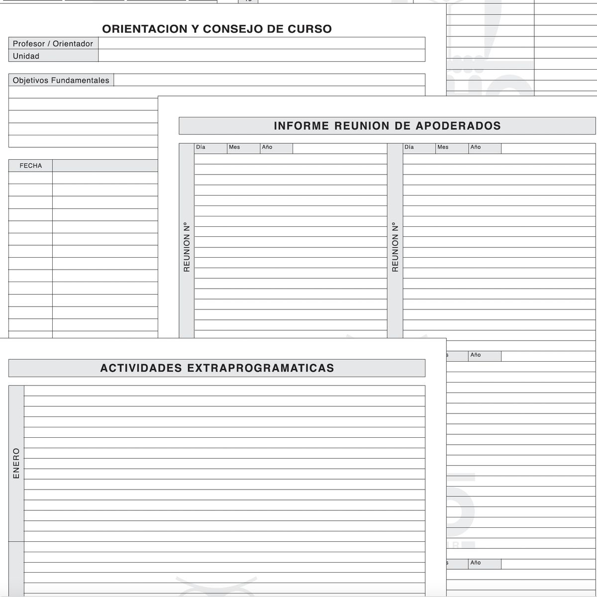 GENERICO - Libro de Clases Buho Enseñanza Media Humanista - Cientif 18asg