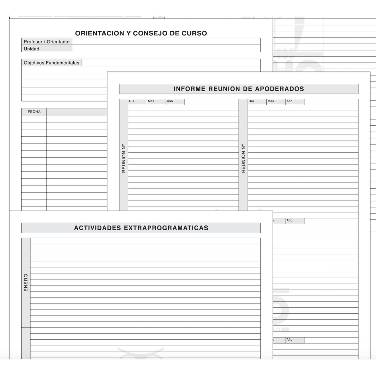 GENERICO - Libro de Clases Buho Enseñanza Media Humanista - Cientif 18asg