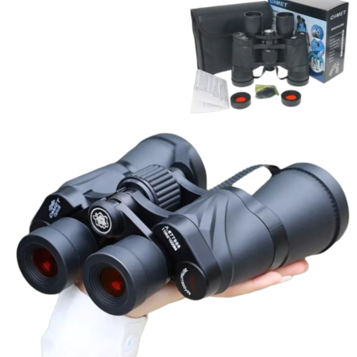 COMET - Binoculares De Largo Alcance Hasta 1000m Rango Aumento 50x50