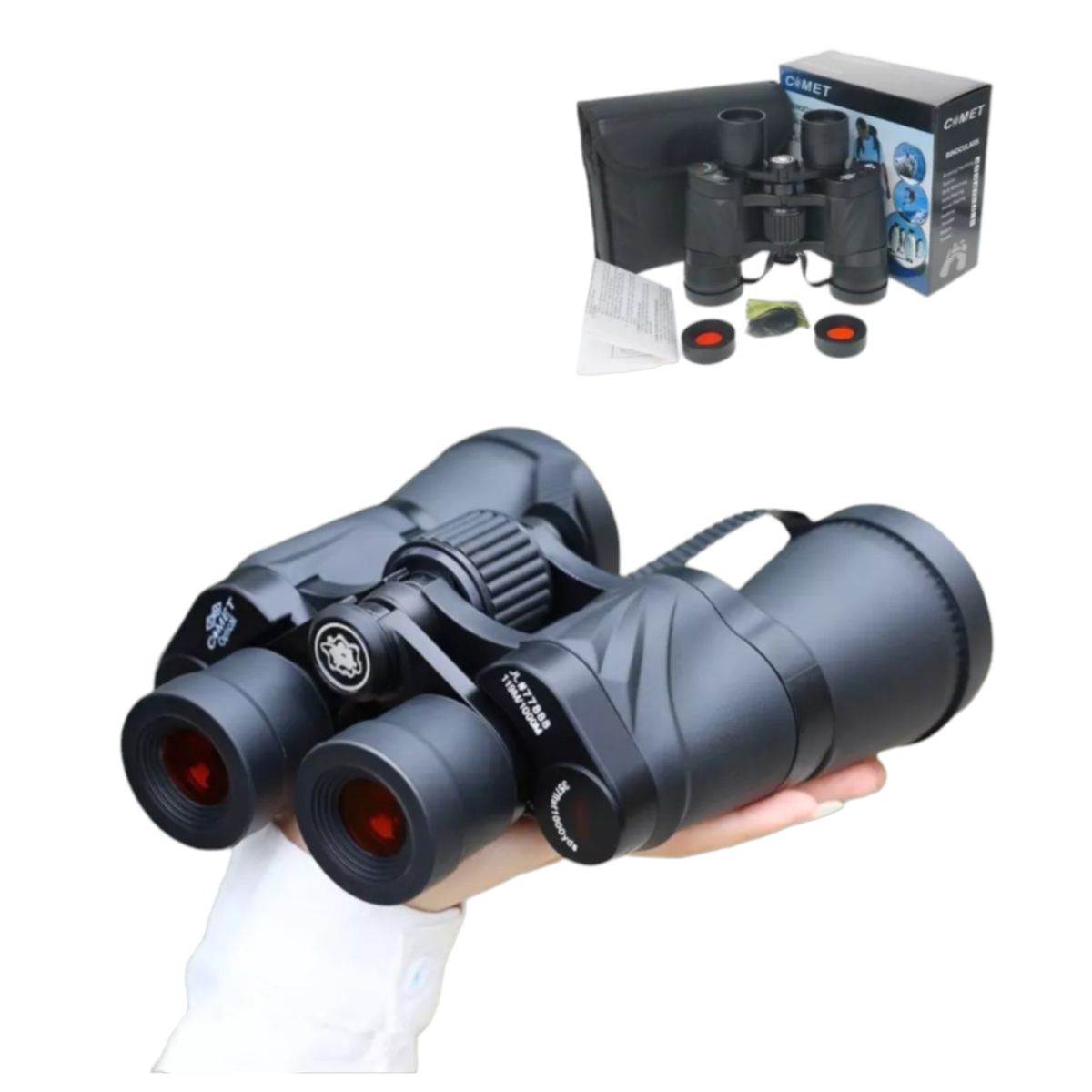 COMET - Binoculares De Largo Alcance Hasta 1000m Rango Aumento 50x50