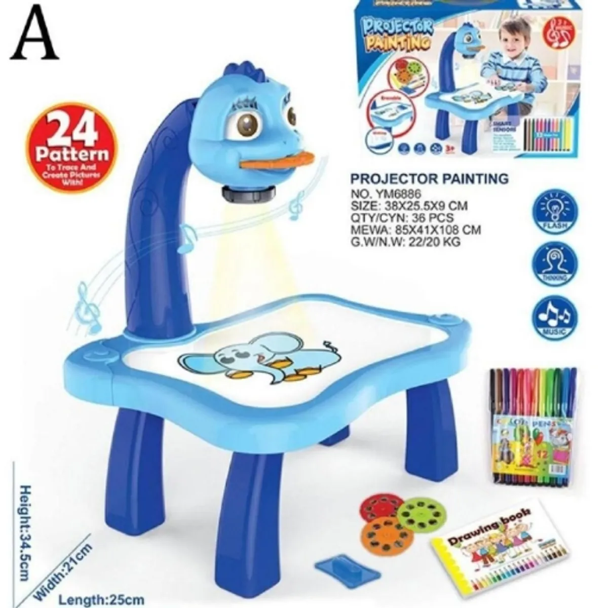 GENERICO - Juguetes De Mesa De Dibujo De Arte Proyector Led Para Niños