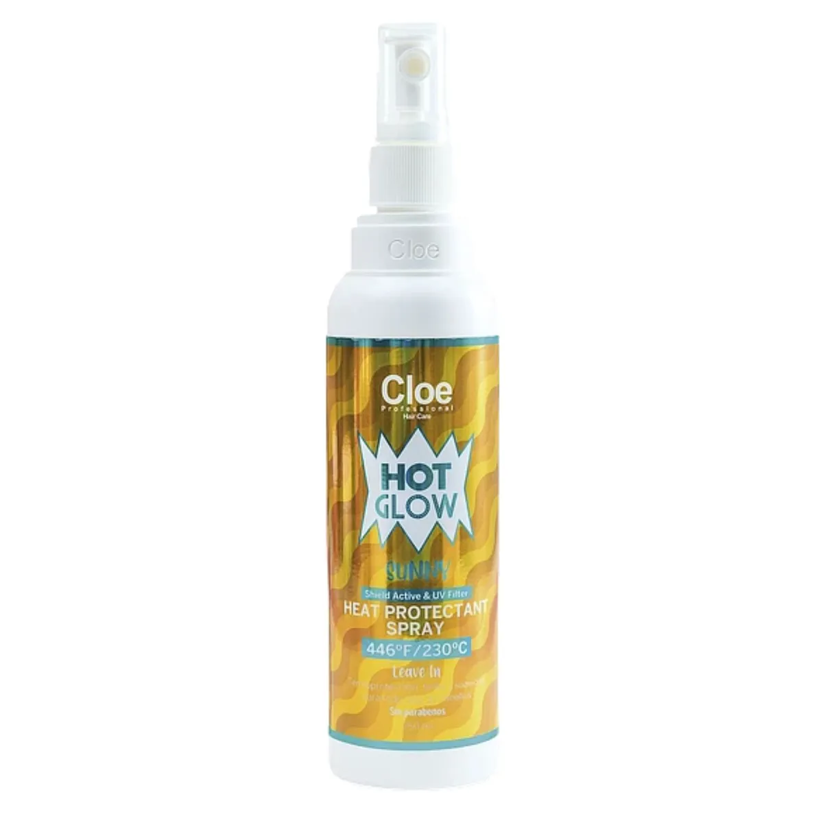 CLOE - Protector Térmico Cloe Hot Glow Sunny 250ml  Aroma Coco AntiFrizz Brillo Filtro UV Desenreda