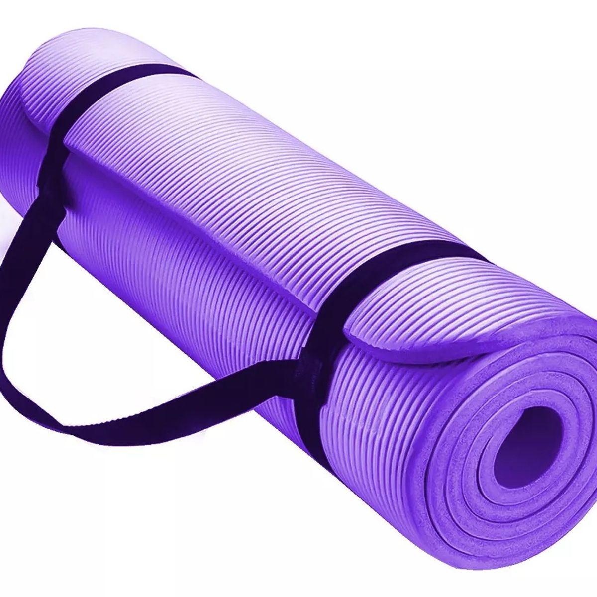 GENERICO - Mat Yoga 10 Mm Alfombra Resistente Gruesa Morado