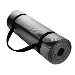 GENERICO - Mat Yoga 10 Mm Alfombra Resistente Gruesa Negro
