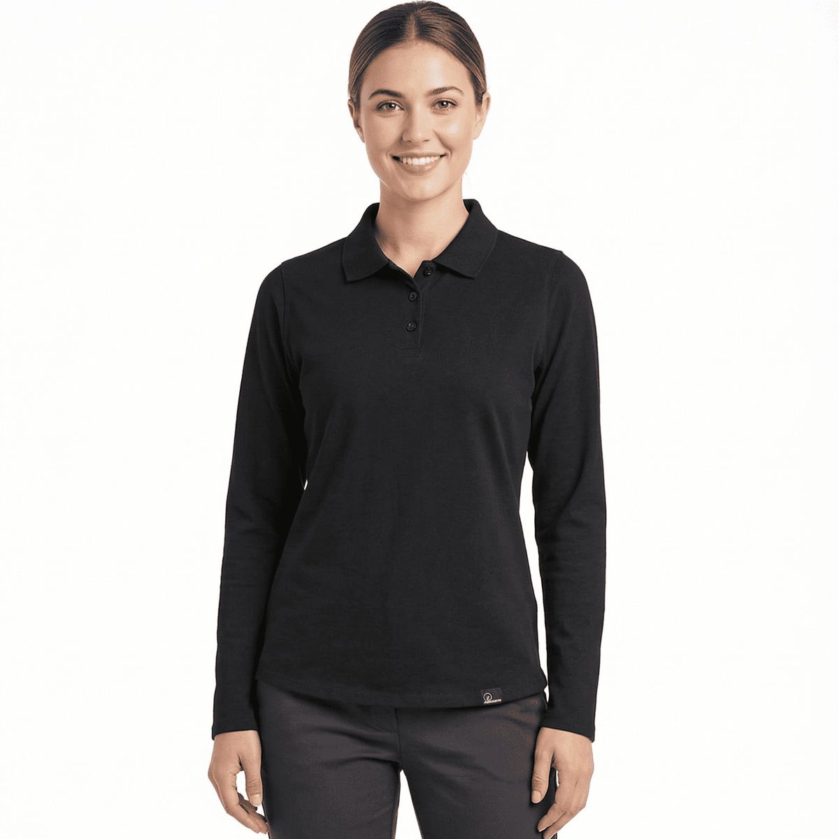 T WORLD - Polera Polo DryFresh Mujer Manga Larga UV50+ Secado Rápido