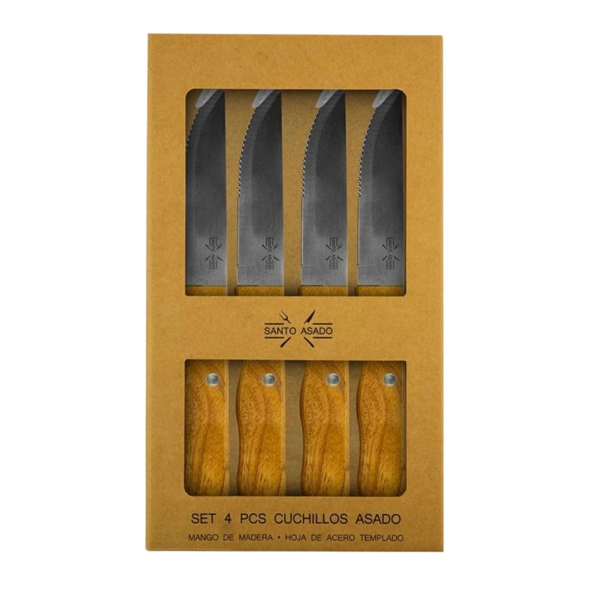 DECO EXPRESS - Set 4 Pzs Cuchillos Asado Lyn
