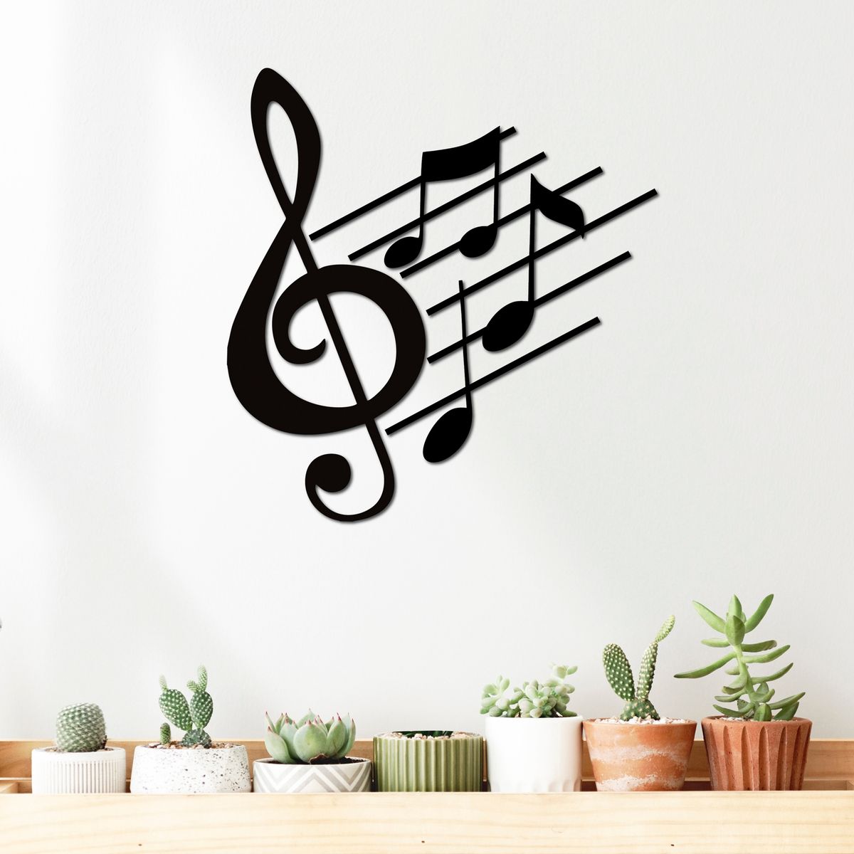 ELAB PROPIA - Set 2 Cuadros Nota Musical 60x57cm - Madera Fun Republic