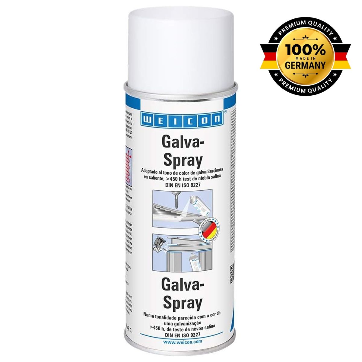 WEICON - Spray Galvanizado En Frio 400 Ml Anticorrosivo