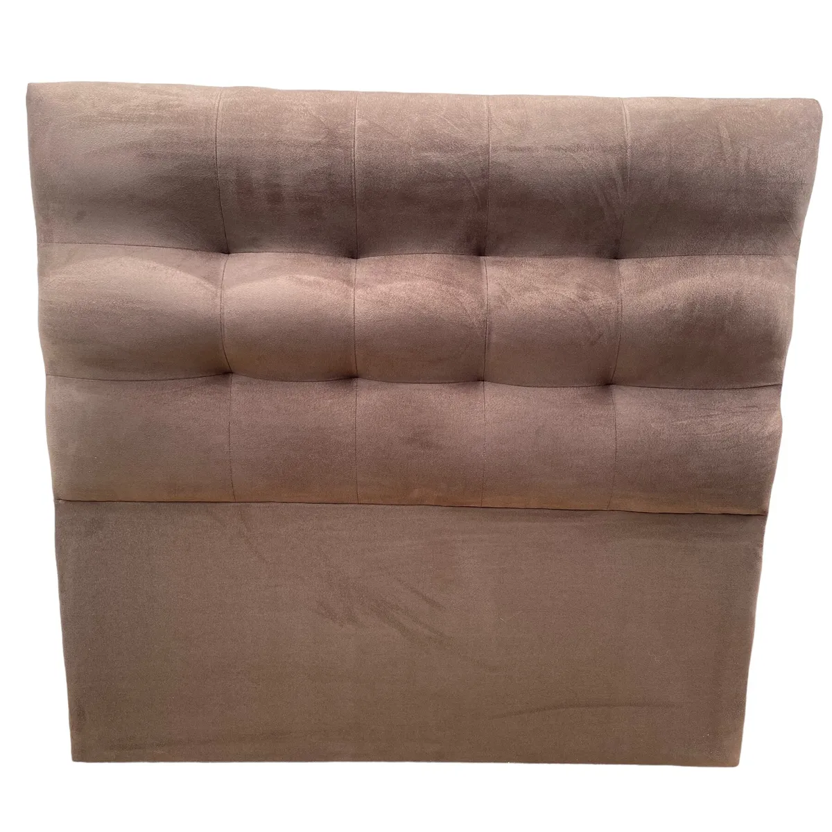 GENERICO - Respaldo De Cama 1.5 Plaza Valencia Felpa Café