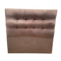 Respaldo De Cama 1.5 Plaza Valencia Felpa Café