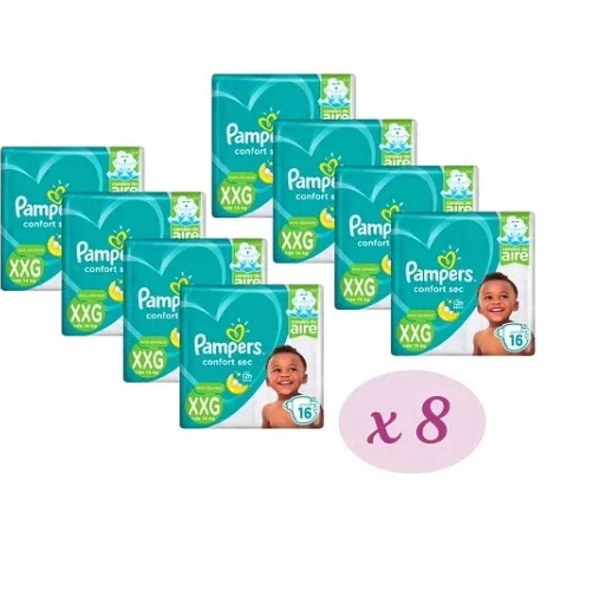 PAMPERS - Pañales Pampers Confort Sec XXG 128 pañales
