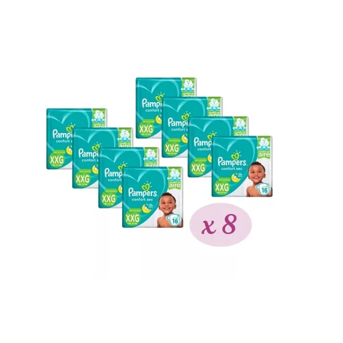 PAMPERS - Pañales Pampers Confort Sec XXG 128 pañales