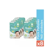 PAMPERS - Pañales Confort Sec M 160 pañales