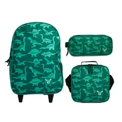 GENERICO - Pack Mochila Escolar Con Ruedas Lonchera estuchemoose