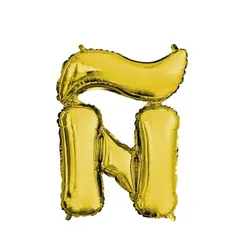 GENERICO - Globo letra Ñ Dorada 16 Pulgadas