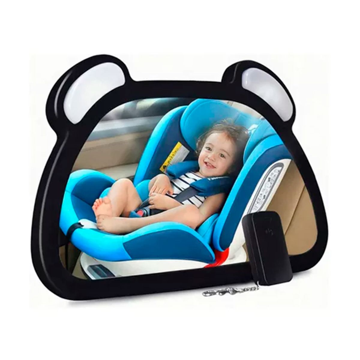 GENERICO - Espejo Retrovisor De Asiento Para Bebé Con Luces Led