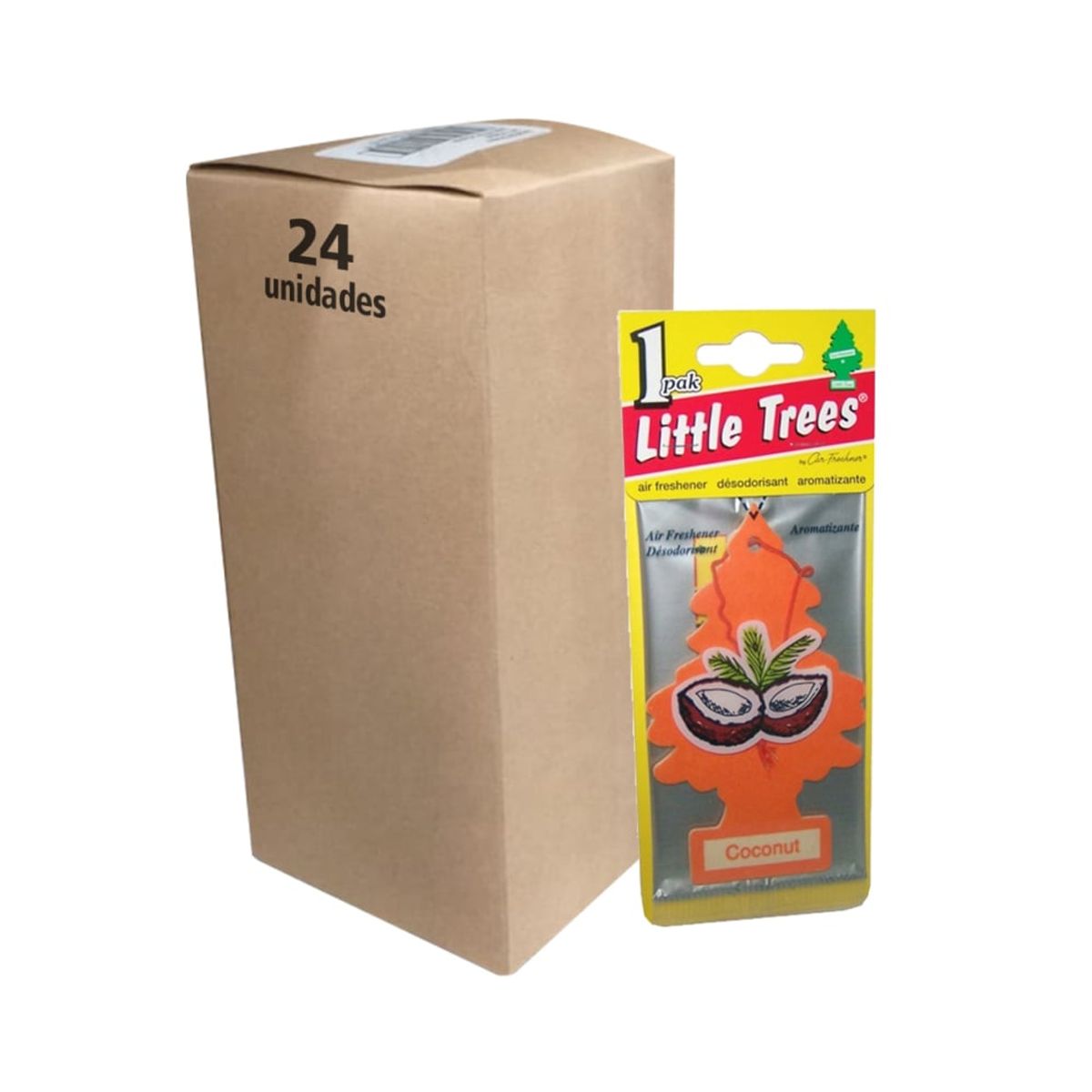 LITTLE TREES - Pack 24 Pinos Aromáticos Little Trees Aroma Coco
