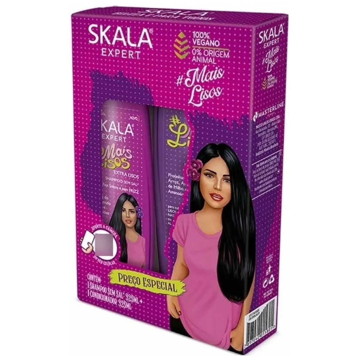 SKALA - Kit Shampoo Acondicionador Mais Liso Skala 325ml CU.