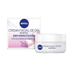 NIVEA - Crema Facial Hidratante Intensiva De Dia FPS15 Piel Seca.-