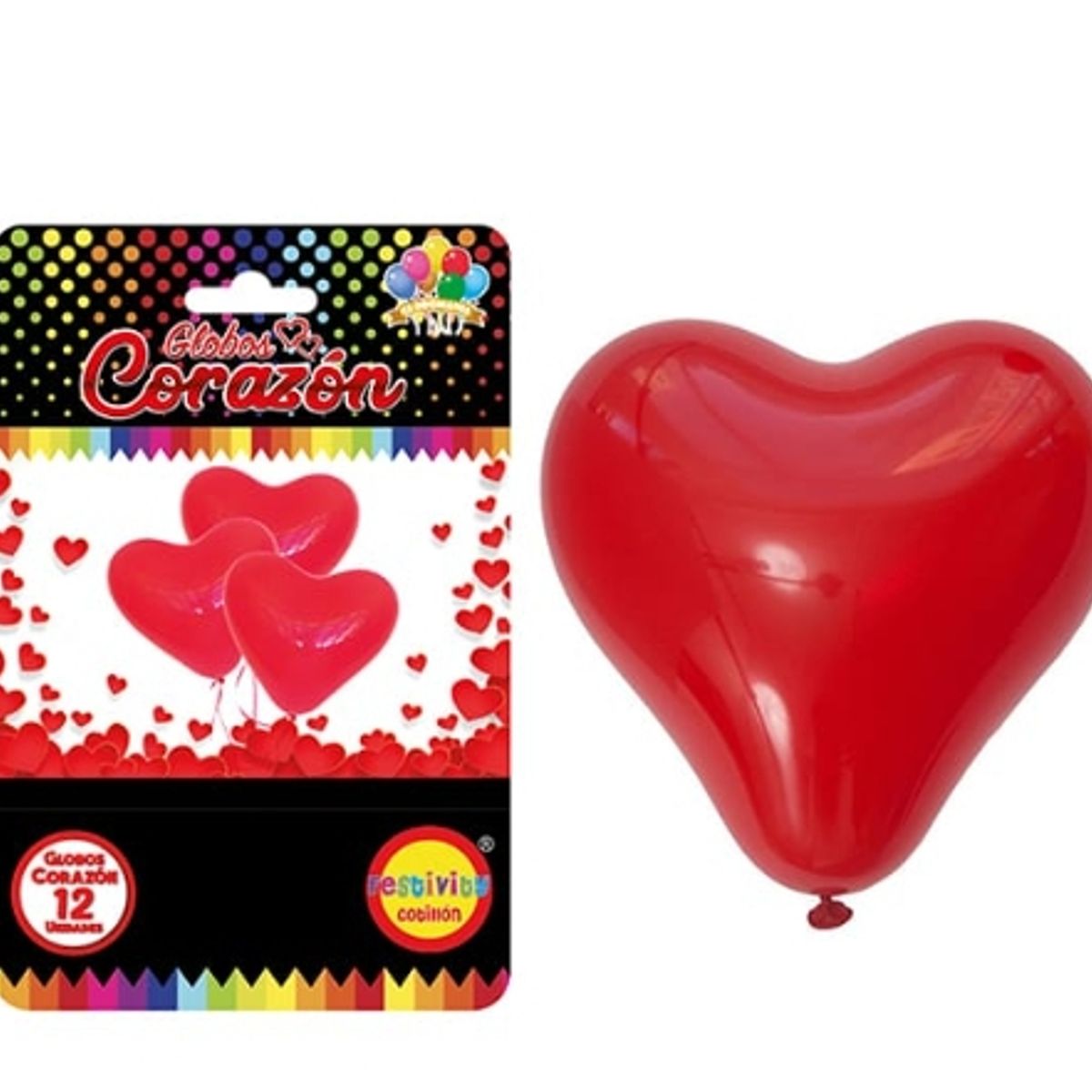 GENERICO - Globo Corazon x 12 Unidades
