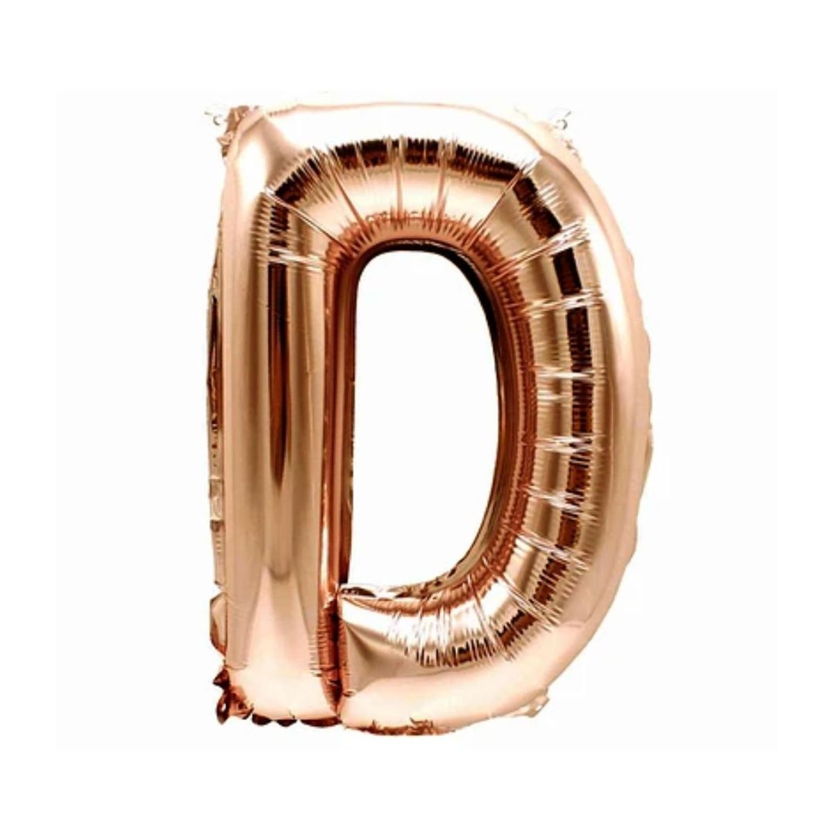 GENERICO - Globo letra D Oro Rosa 16 Pulgadas