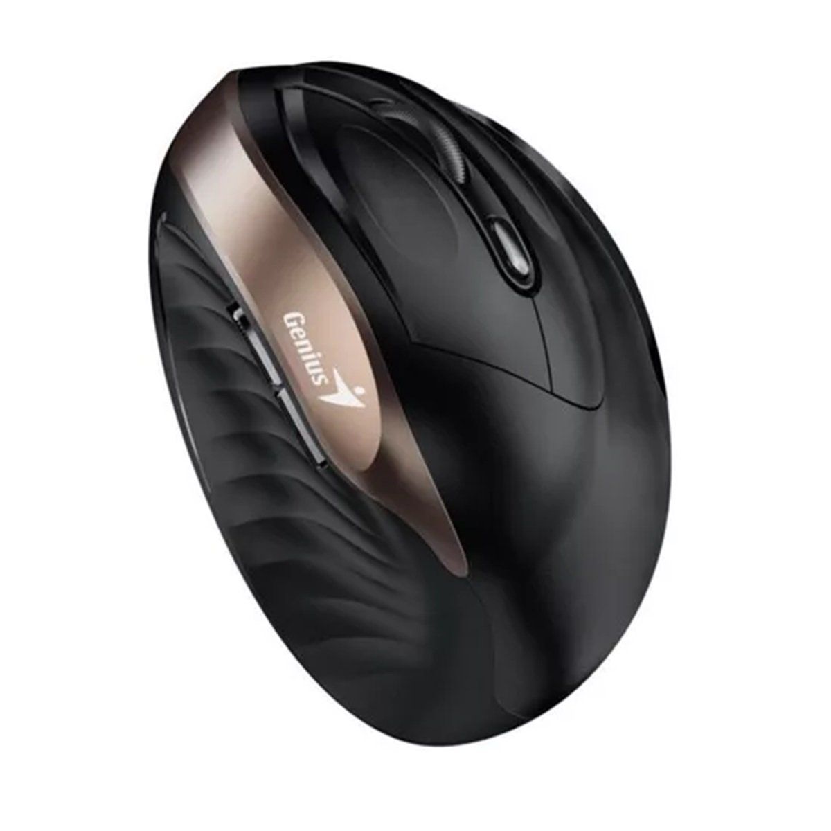 GENIUS - Mouse Genius8250s Vertical Inalámbrico Ergonómico Negro-gold