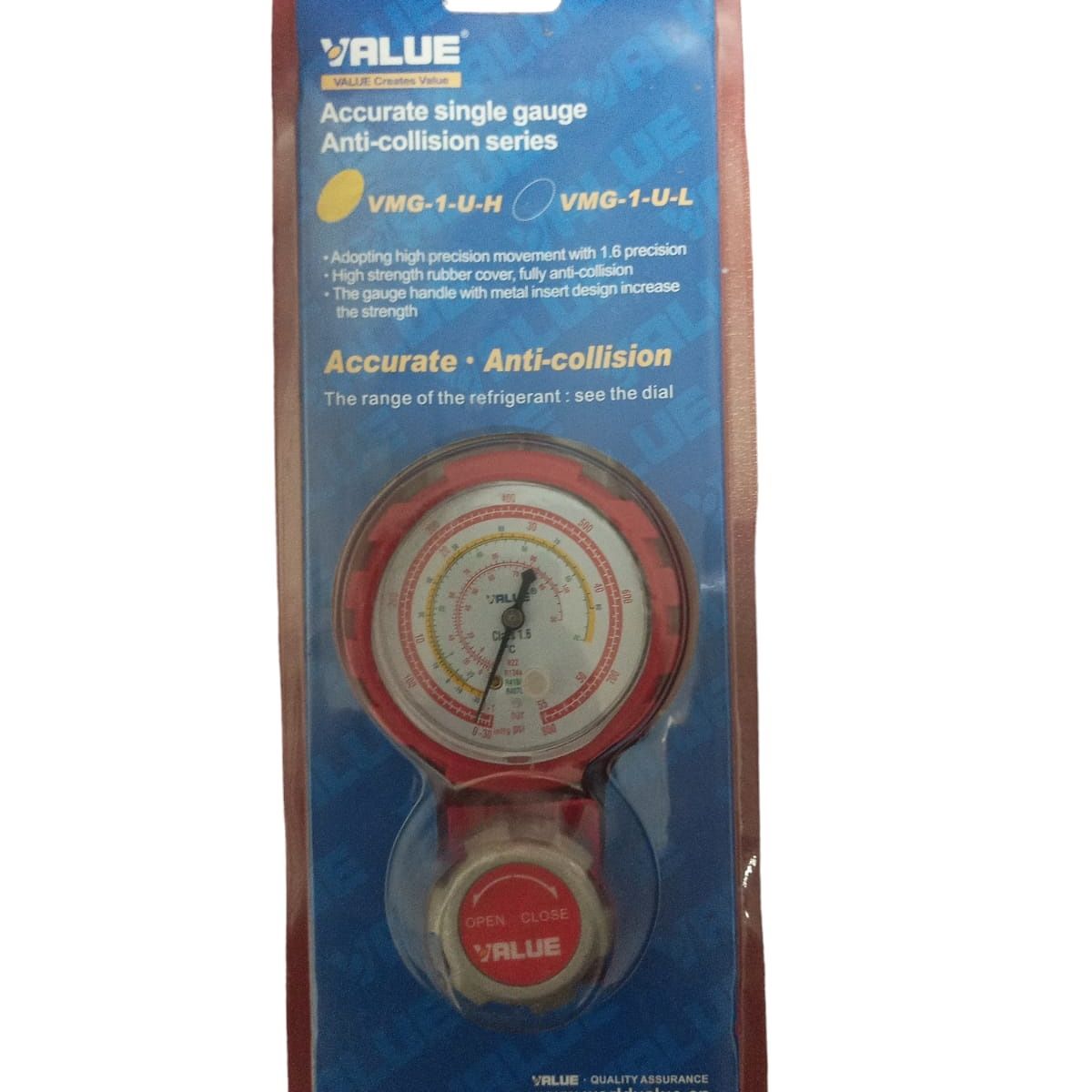 GENERICO - Manómetro Manifold Alta R410 R134a R22 R407c  VALUE