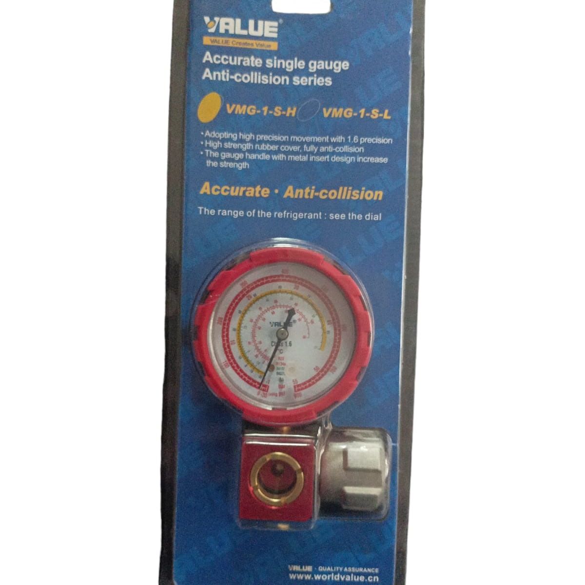 GENERICO - Manómetro Manifold Alta R410 R134a R22 R404a VALUE