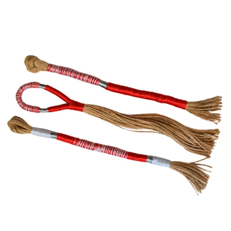 WITRALUN SOUTH AMERICA HANDMADE CRAFT - 3 unidades de pinceles decorativos rojos con gris perla