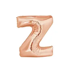 GENERICO - Globo letra Z Oro Rosa 16 Pulgadas