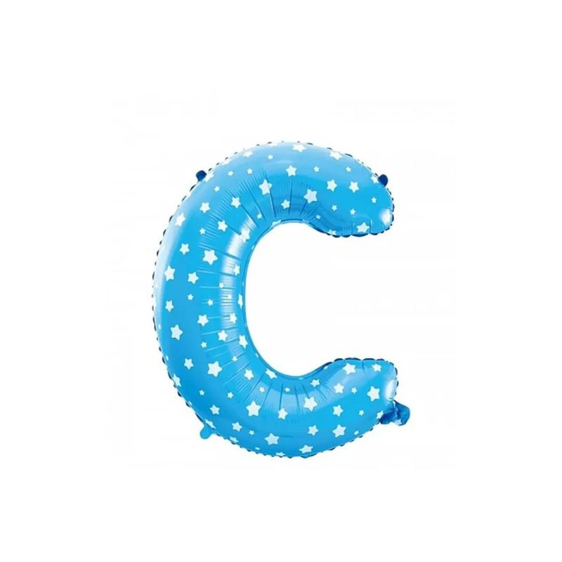 GENERICO - Globo letra "C" Azul 16 Pulgadas
