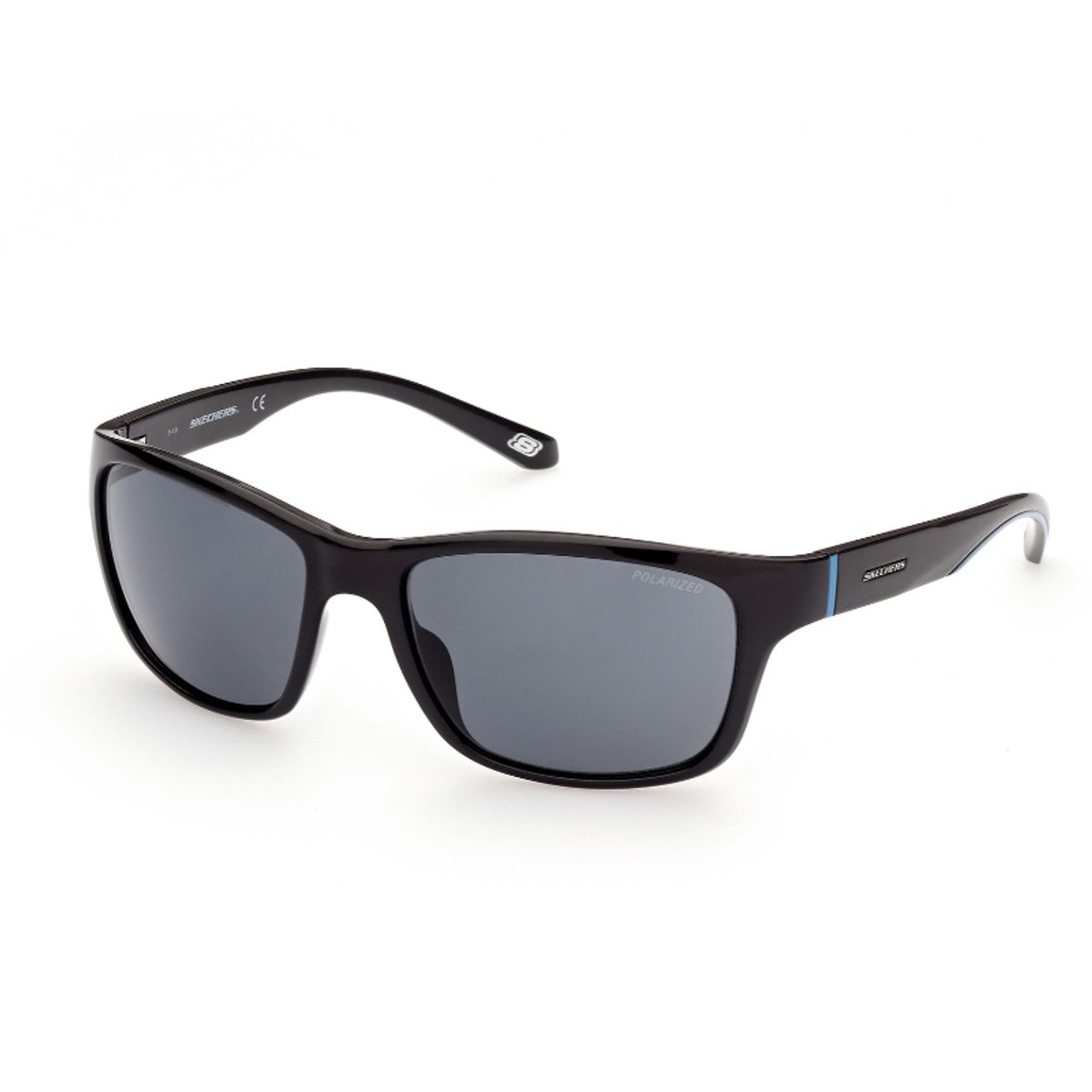 SKECHERS - Lentes de Sol Negro Brillante Polarizados Skechers