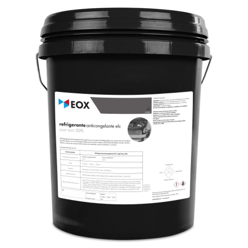 GENERICO - Refrigerante Coolant Elc 30% Servicio Ligero Rojo Eox 20 L